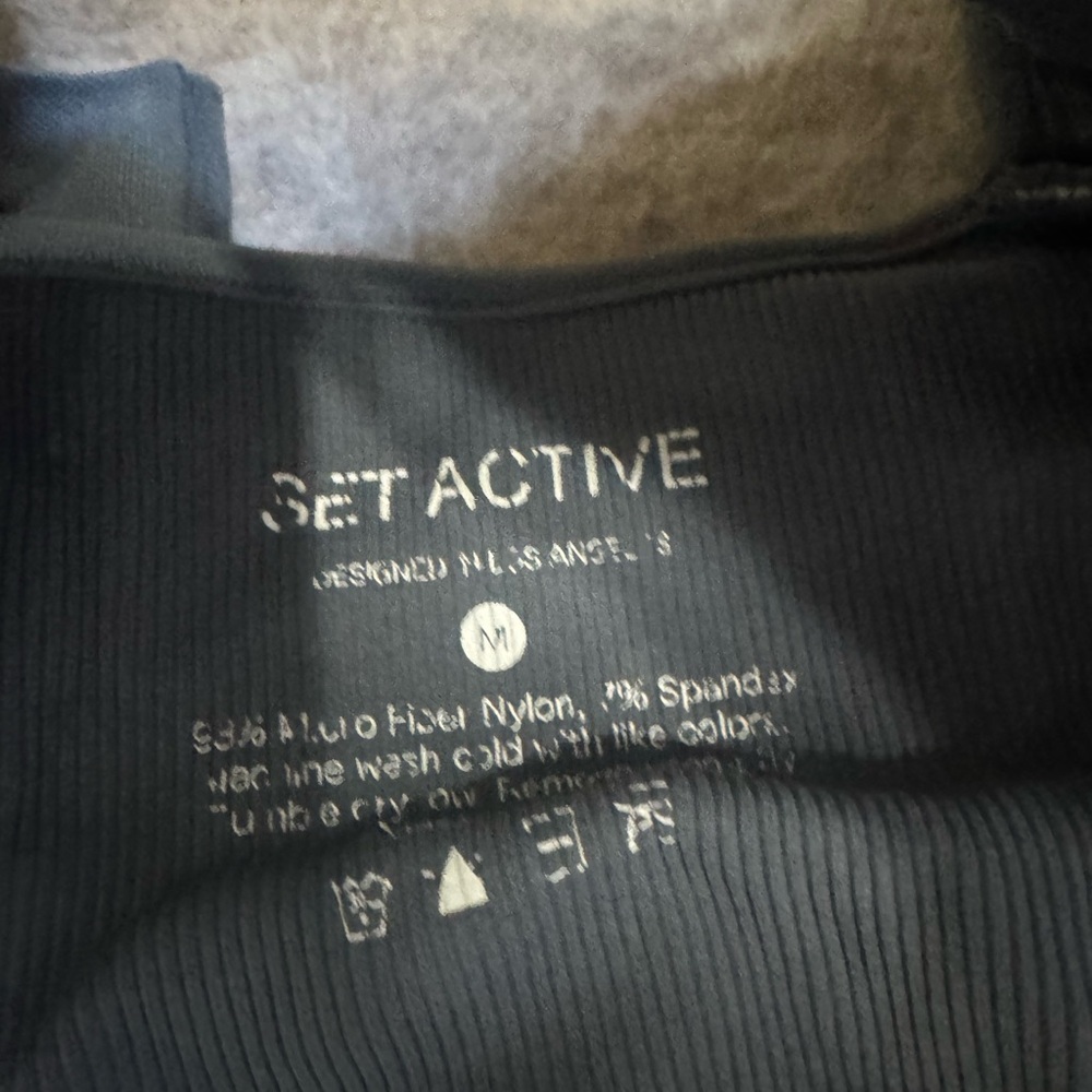 Set active matching workout set gray size medium - image 3